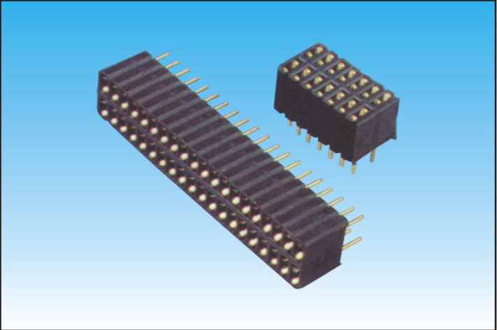 1.27*2.54MM双排母,直针,Y端