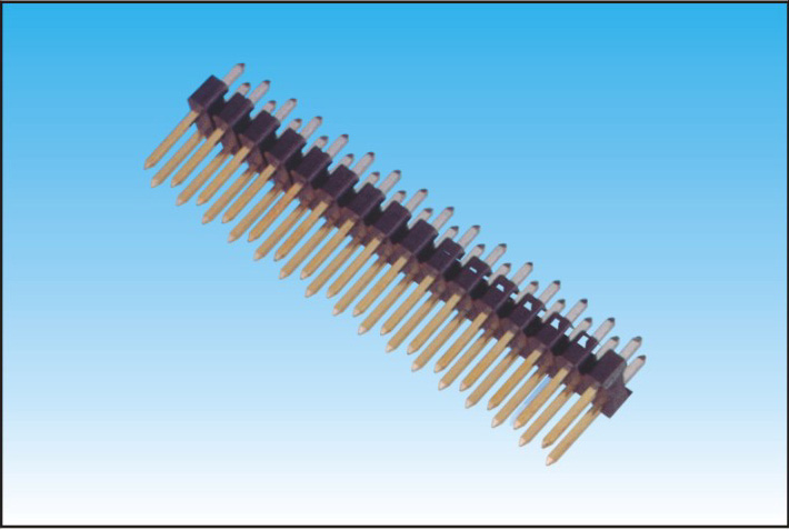 2.54MM双排针,单塑直针