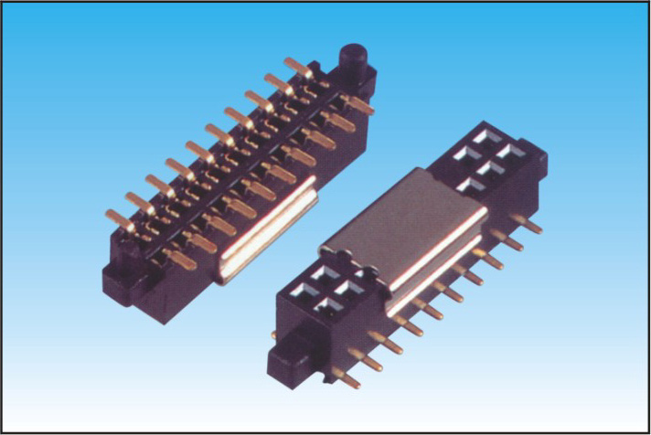 1.27MM双排母,贴片,U端带外柱