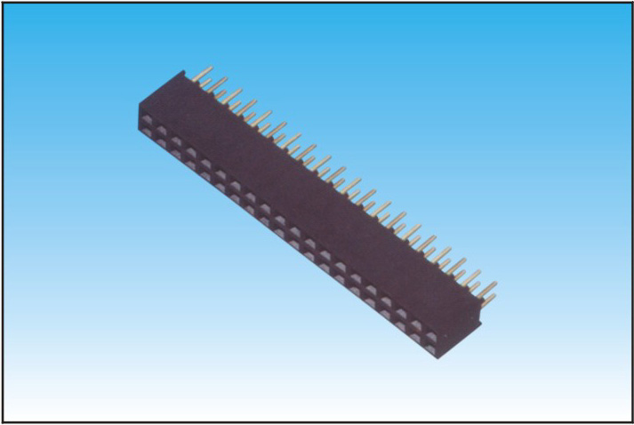 2.54MM双排母,直针,Y端