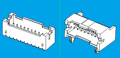 2.50mm,双排,板端连接器