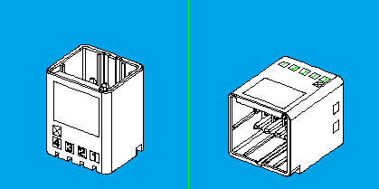 2.50mm,双排,板端连接器