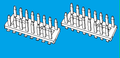 4.00mm,双排,板端连接器