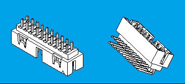 2.00mm,双排,板端连接器